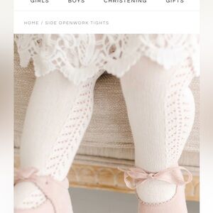 Baby Beau and Belle Side Openwork Tights